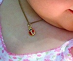 Kinderschmuck  Anh�nger Marienk�fer