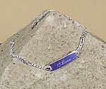 Kinderschmuck Silber-Armband mit Gravurplatte