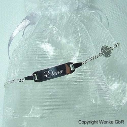Kinderarmband-Silber mit Taufuhr