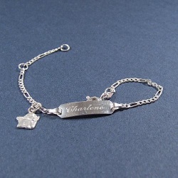 Kinder-Armband Silber mit Schutzengel-Anh�nger 