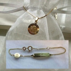 kinderschmuck Gold Set Schutzengel