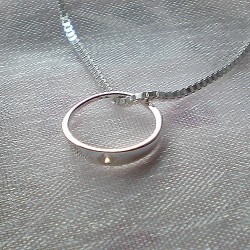 Taufring Silber mit Zirkonia 